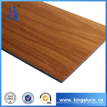 Fireproof Kitchen Decorated Wood Aluminum Composite Wall Cladding